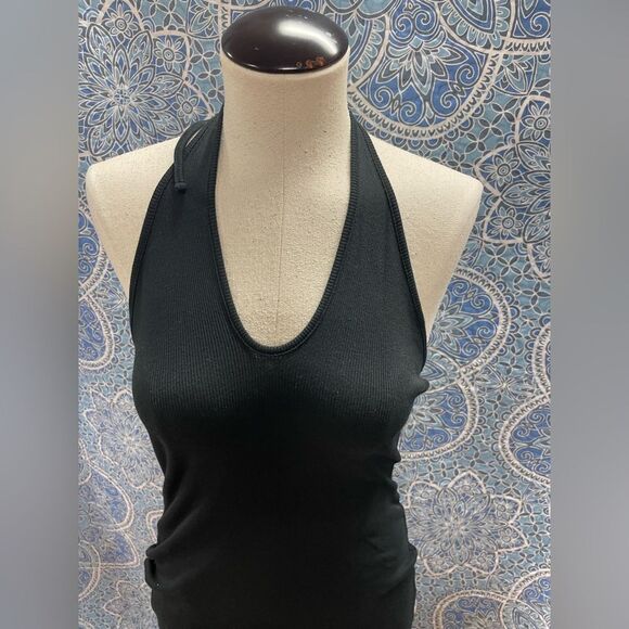 Rib halter top mini dress - Picture 2 of 10